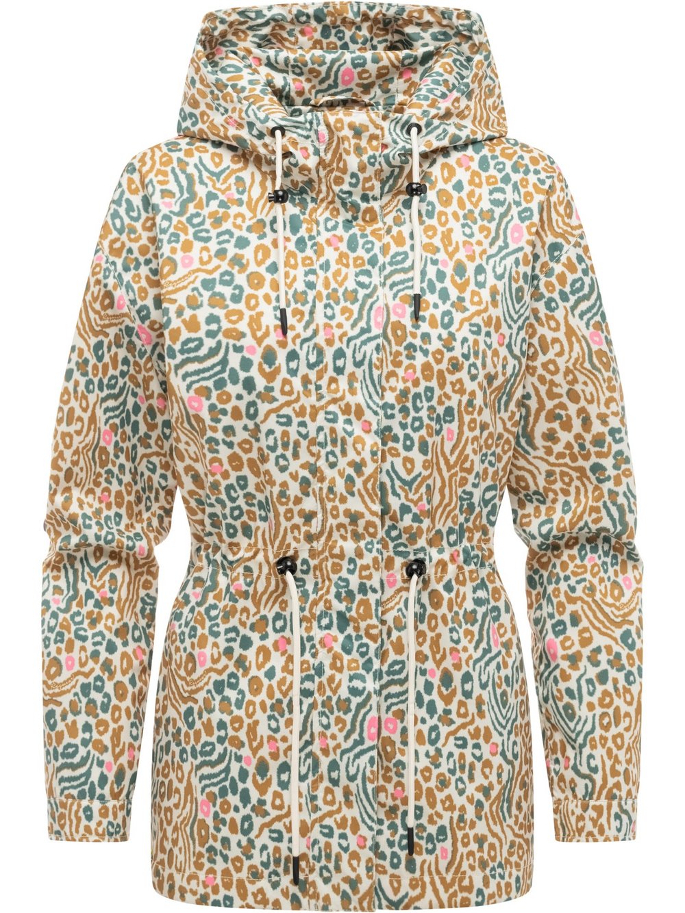 Ragwear Anorak Damen weiß gemustert, L