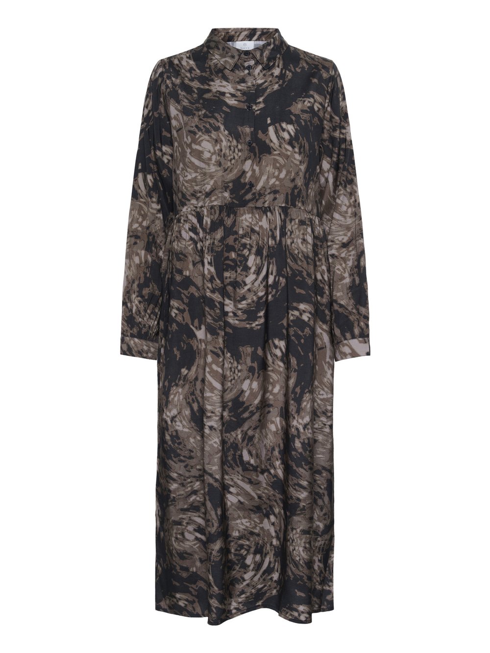 Kaffe Damen Marron Hemdkleid Jamie - Bild 3