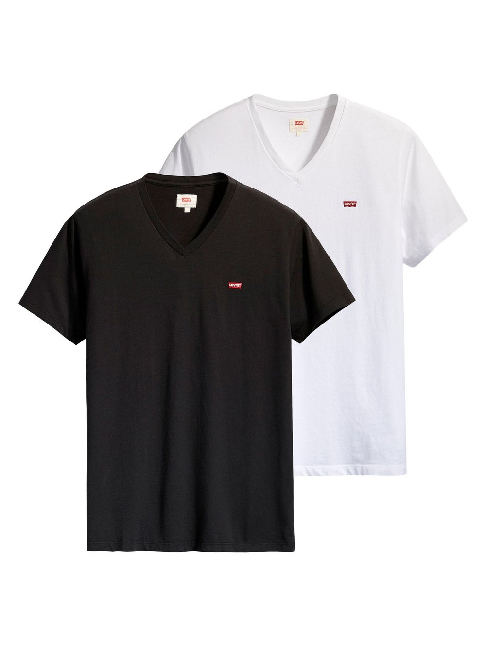 Levi's T-Shirt 2er Pack Herren Baumwolle mehrfarbig, L