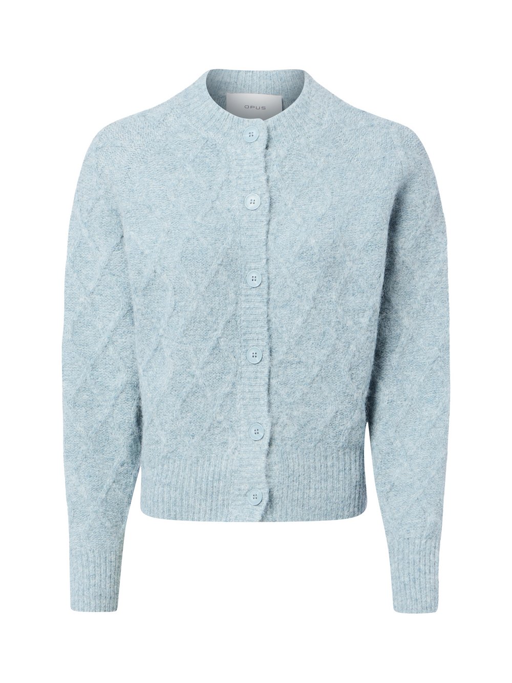 VAN GRAAF Opus Damen Hellblau Strickjacke Mit Woll-Anteil Blau, Größe 38