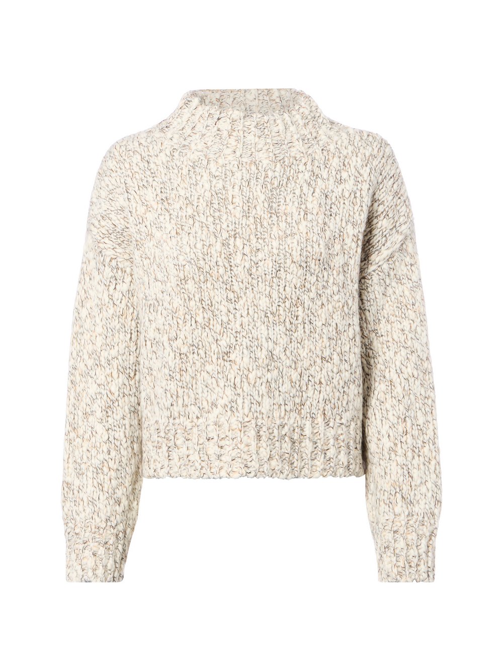 VAN GRAAF Opus Damen Ecru Grobstrickpullover Mit Woll- Und Mohair-Anteil Weiß, Größe 38