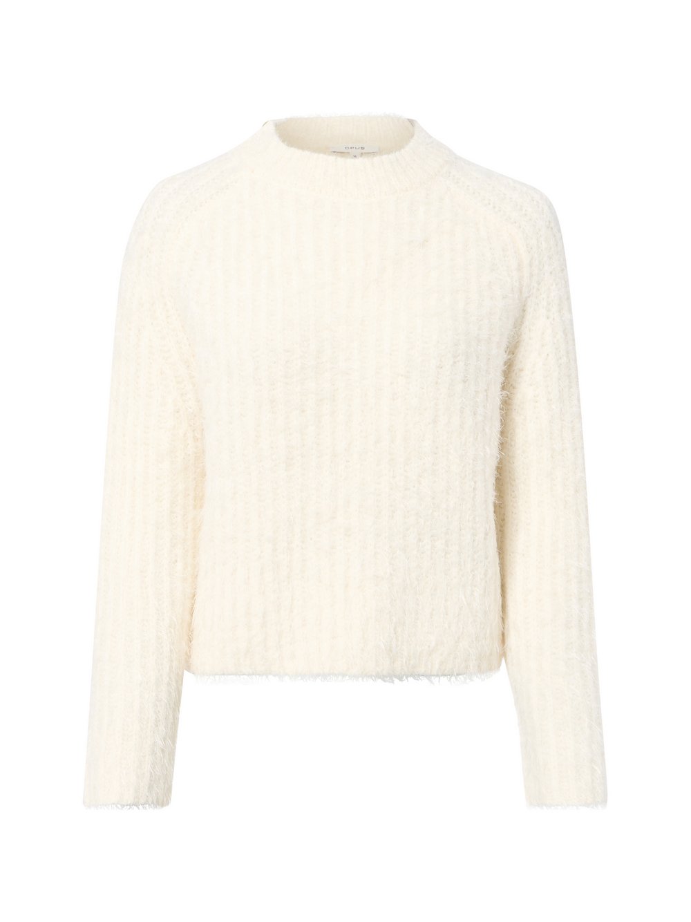 VAN GRAAF Opus Damen Ecru Grobstrickpullover Mit Alpaka-Anteil Wolle Weiß, Größe 36