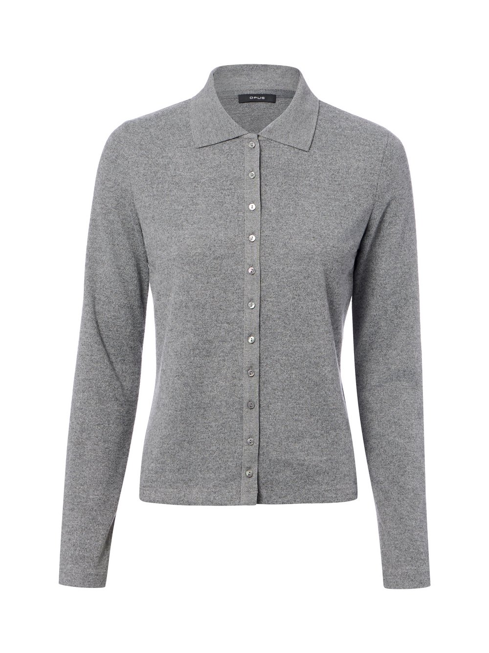 VAN GRAAF Opus Damen Grau Strickjacke Feinstrick Größe 42