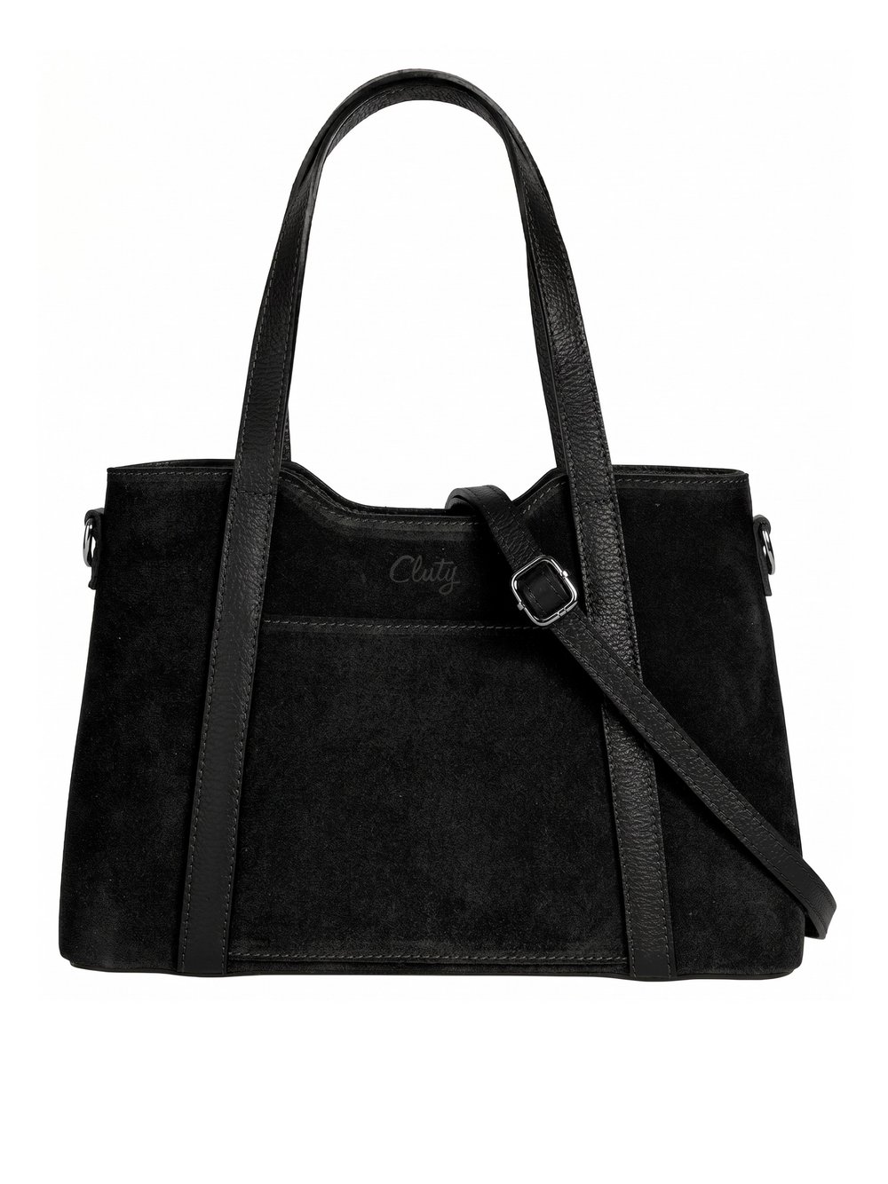 Cluty Handtasche Damen schwarz, ONE SIZE
