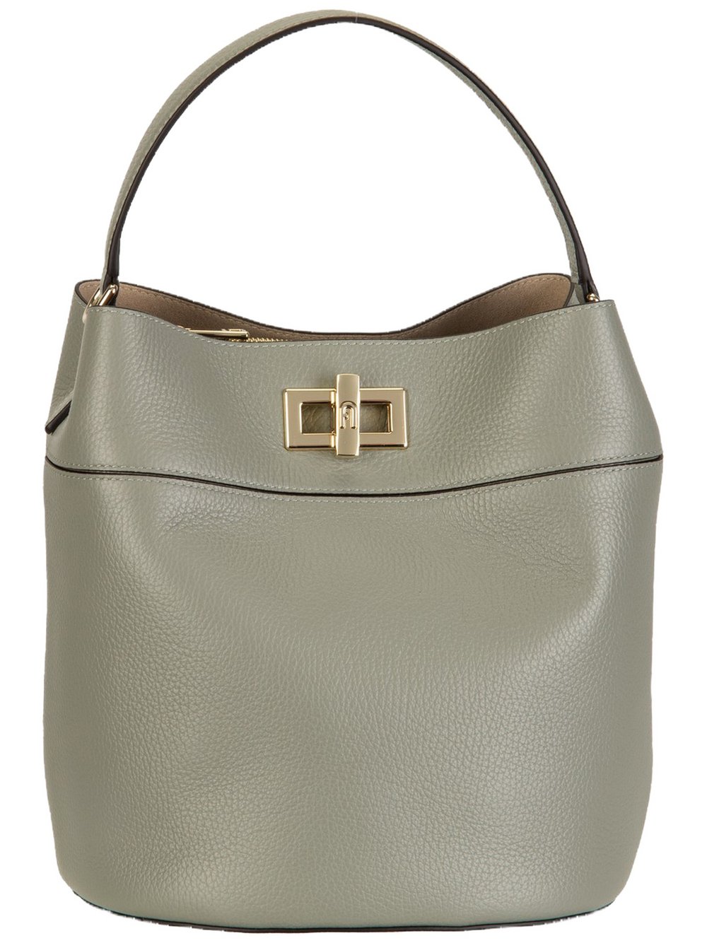VAN GRAAF Furla Damen Oliv Handtasche Leder Grün, One Size