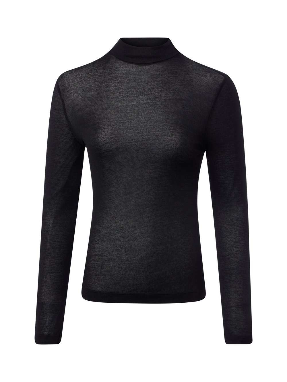 VAN GRAAF Opus Damen Schwarz Langarmshirt Mit Wollanteil Viskose Größe 36