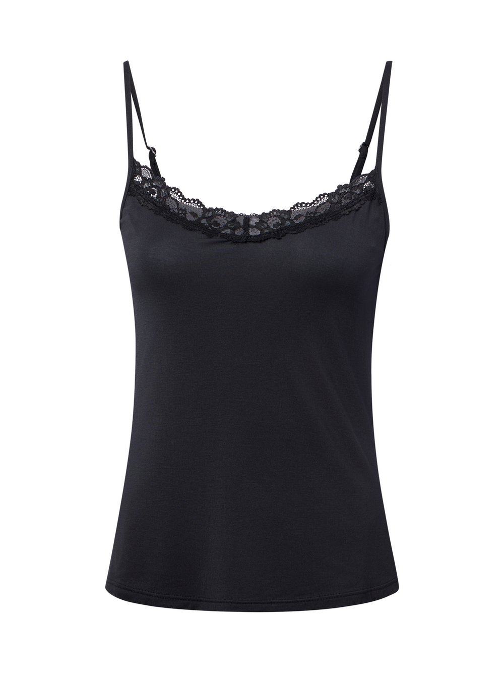VAN GRAAF Skiny Damen Schwarz Unterhemd Modal Größe 36