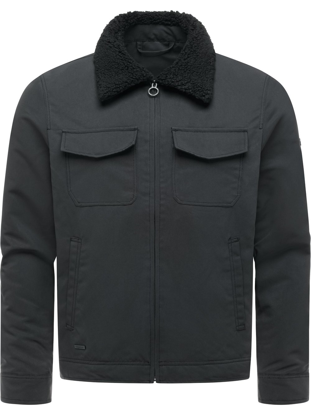 VAN GRAAF Ragwear Herren Schwarz Outdoorjacke Groß