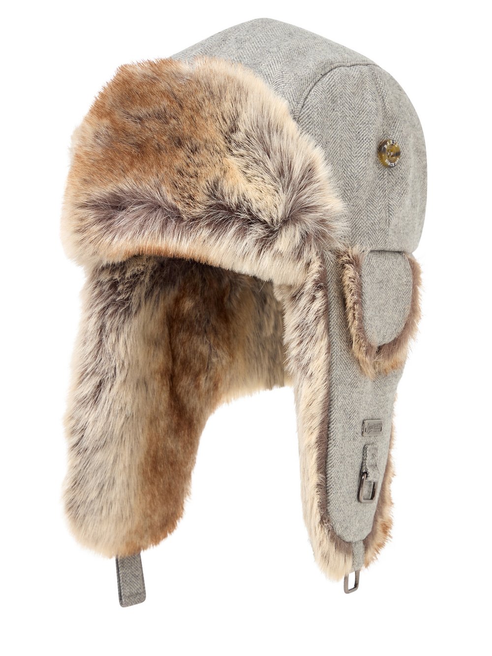 Barts Mütze Herren grau gemustert, ONE SIZE