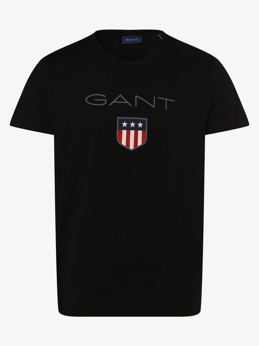 Gant - T-shirt męski, czarny