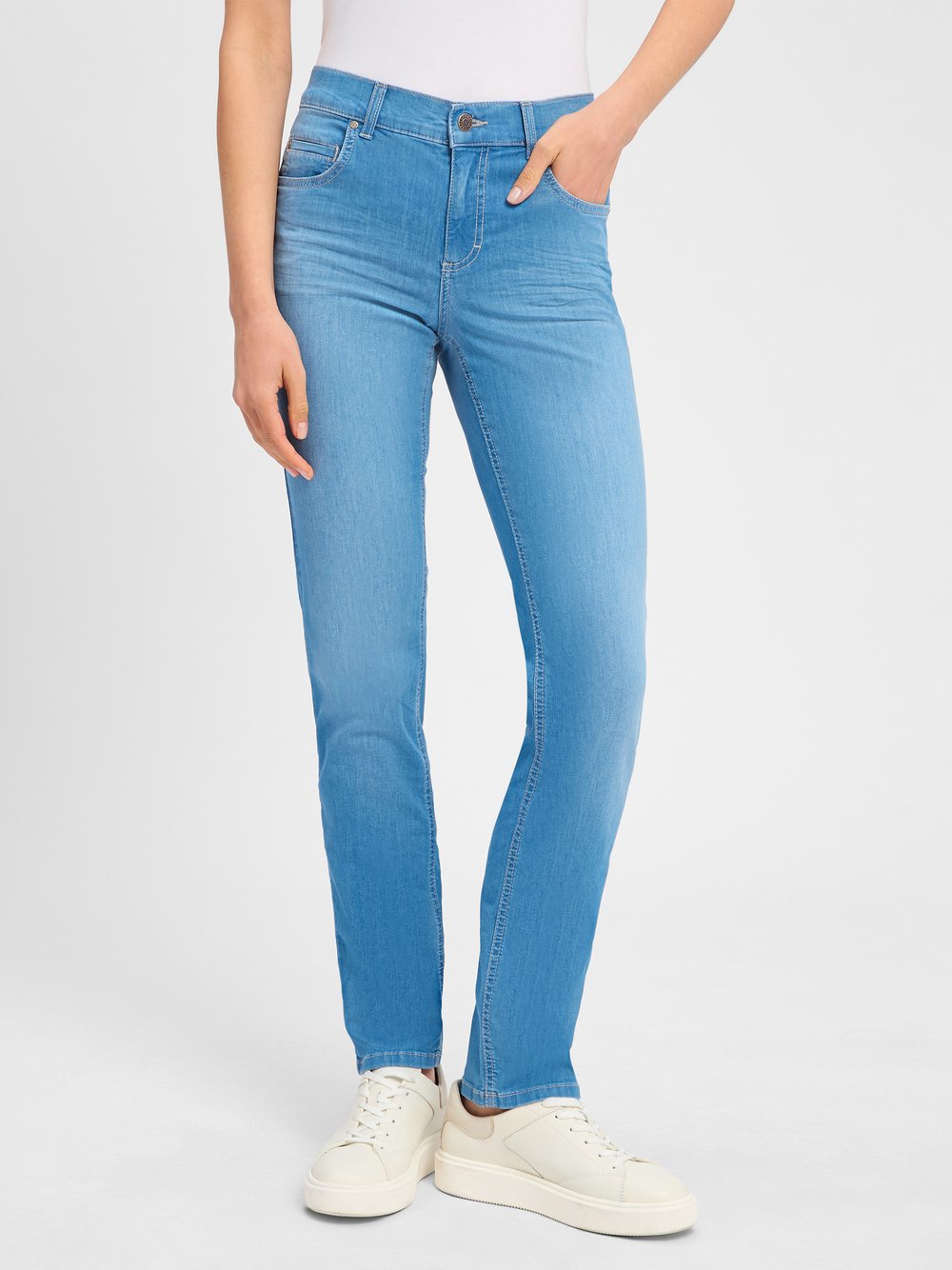 Thumbnail - Angels Jeans Damen Baumwolle blau, 38-32