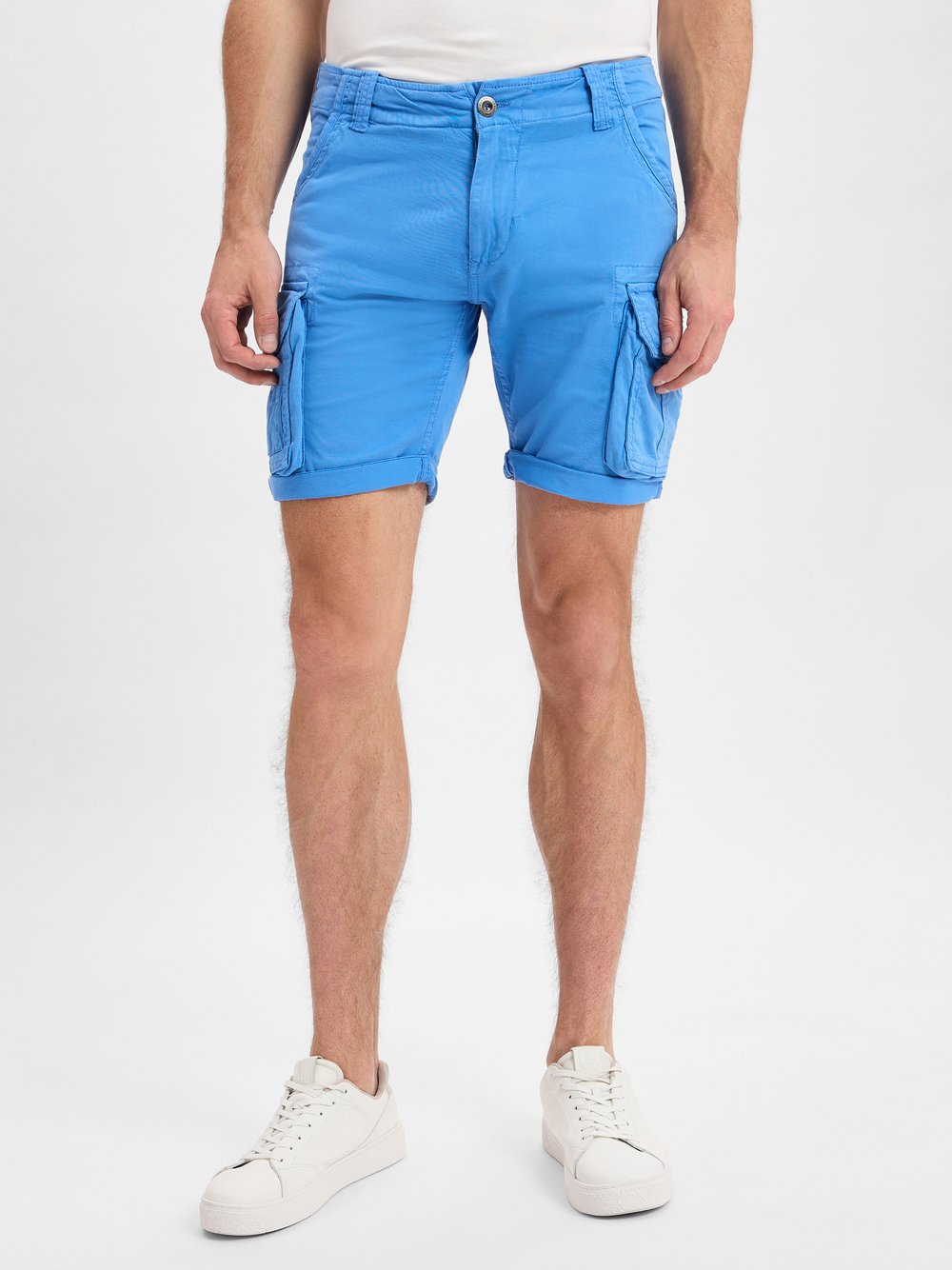Alpha Industries Shorts Herren Baumwolle blau, 34