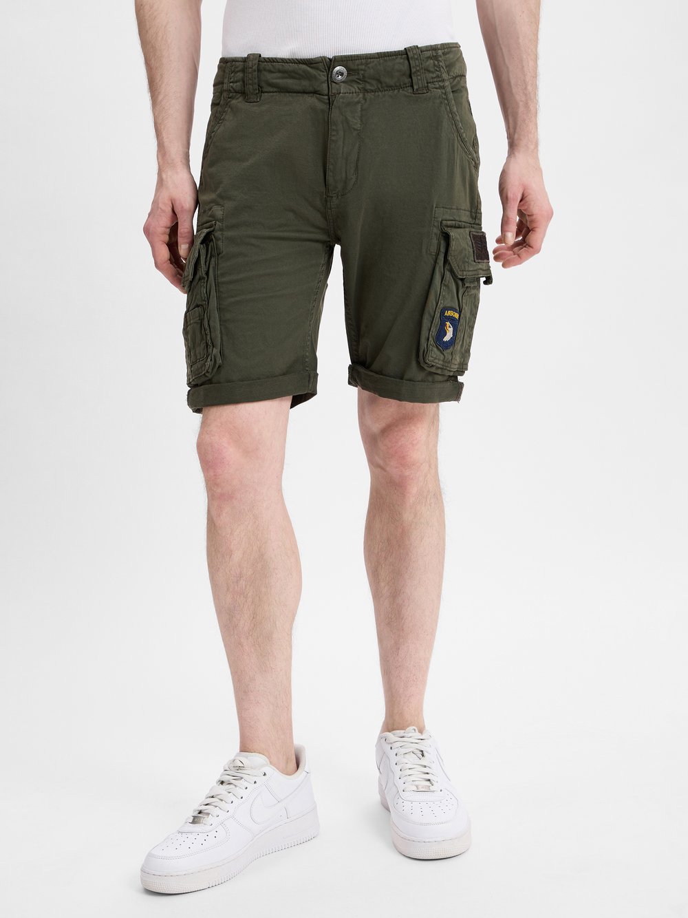 Alpha Industries Shorts Herren Baumwolle grün, 31