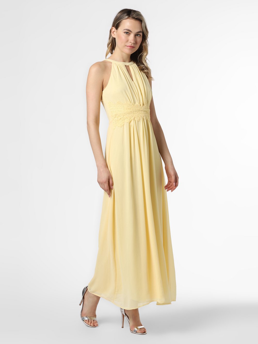 Vila - Damska sukienka wieczorowa – VIMilina, żółty