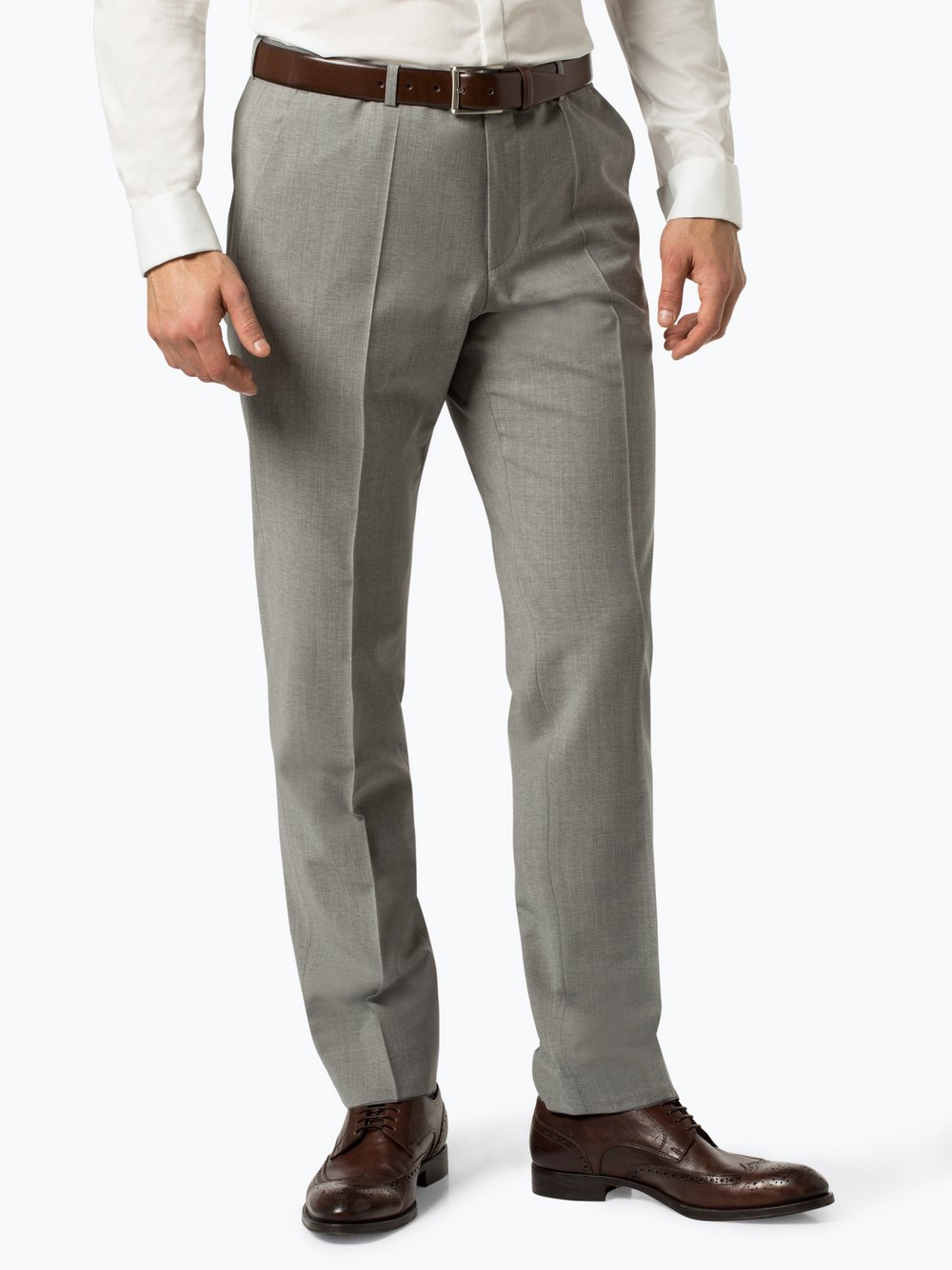 HUGO - Męskie spodnie od garnituru modułowego – Simmons182, szary