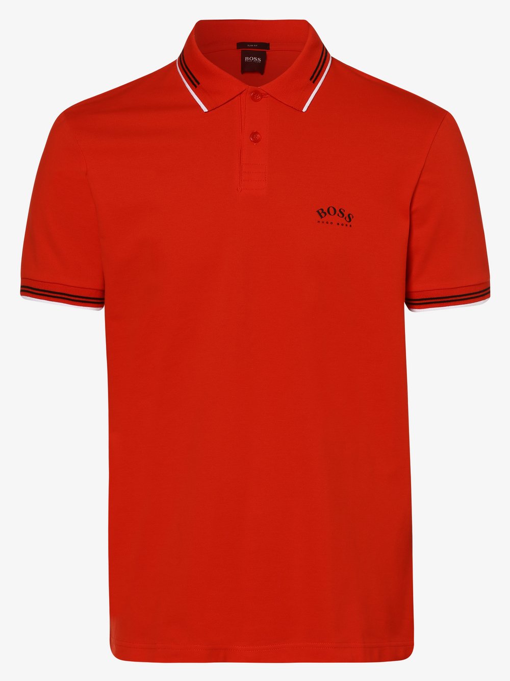 BOSS Athleisure - Męska koszulka polo – Paul Curved, czerwony