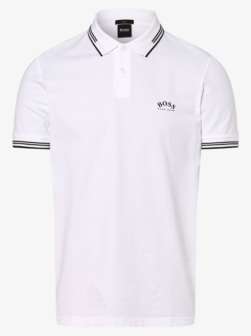 BOSS Athleisure - Męska koszulka polo – Paul Curved, biały