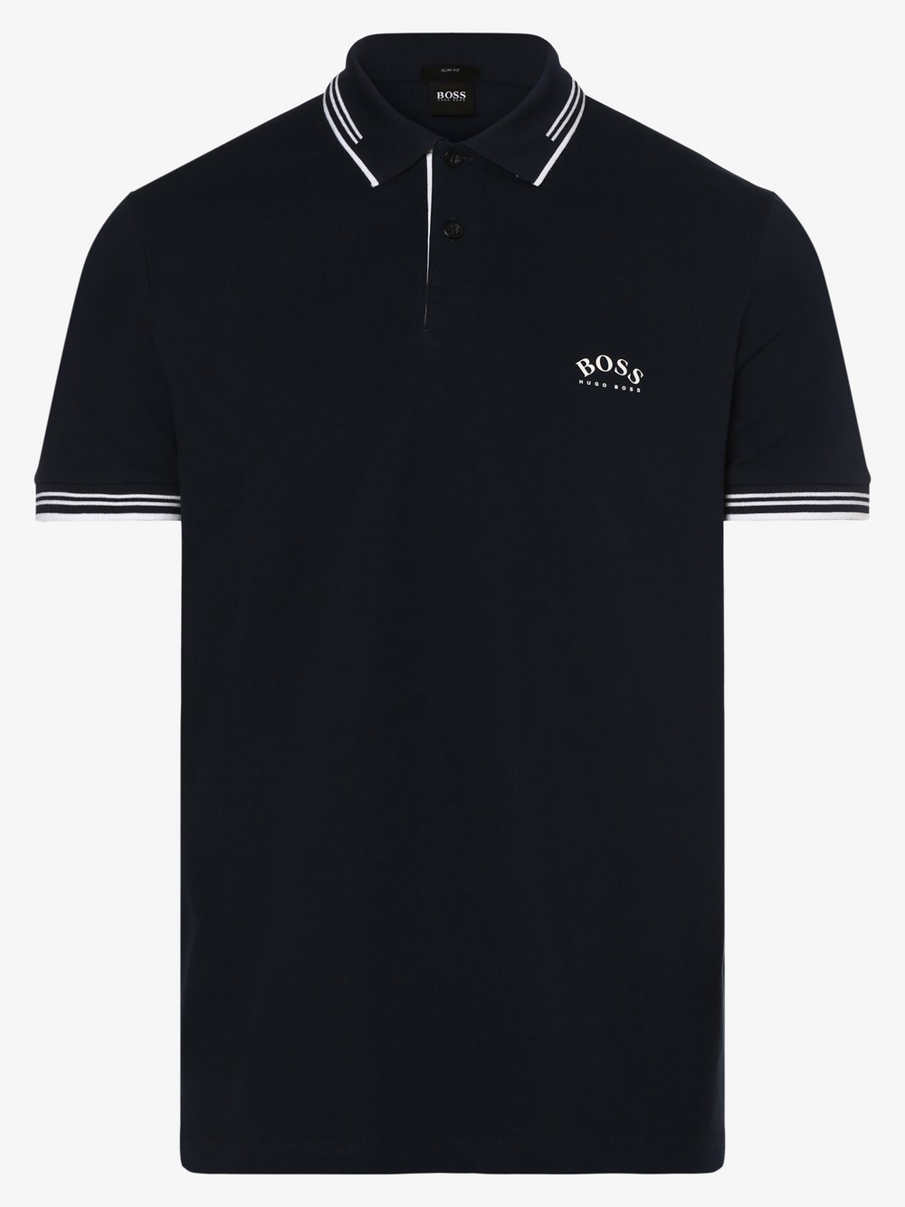 BOSS Athleisure - Męska koszulka polo – Paul Curved, niebieski