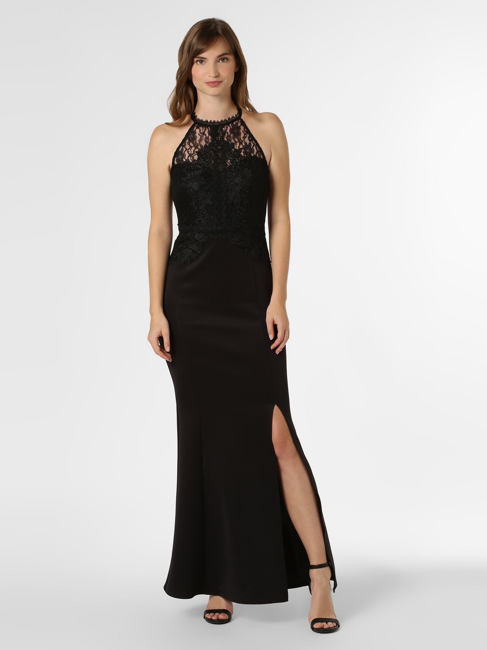 Lipsy - Damska sukienka wieczorowa, czarny