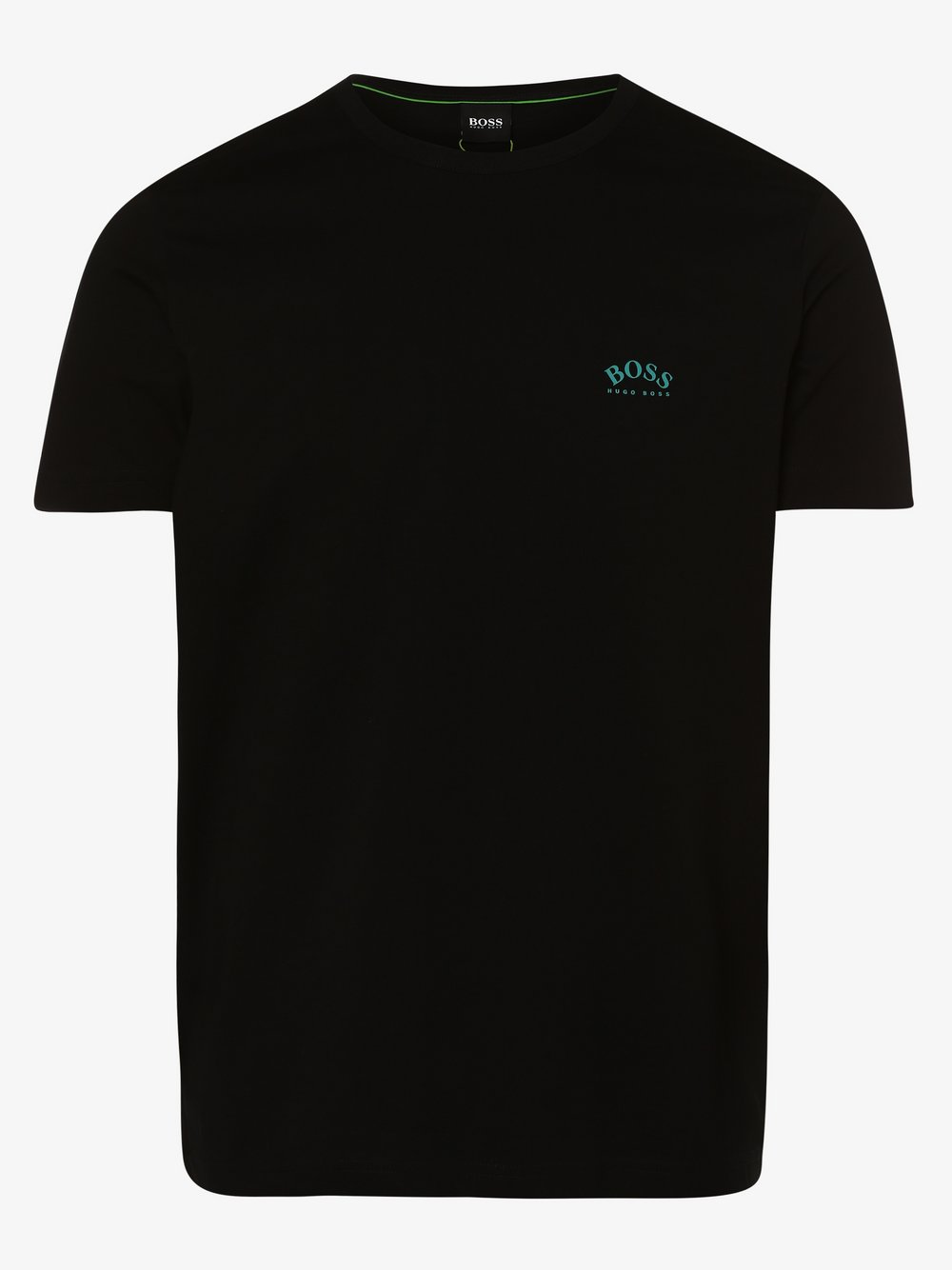 BOSS Athleisure - T-shirt męski – Tee Curved, czarny