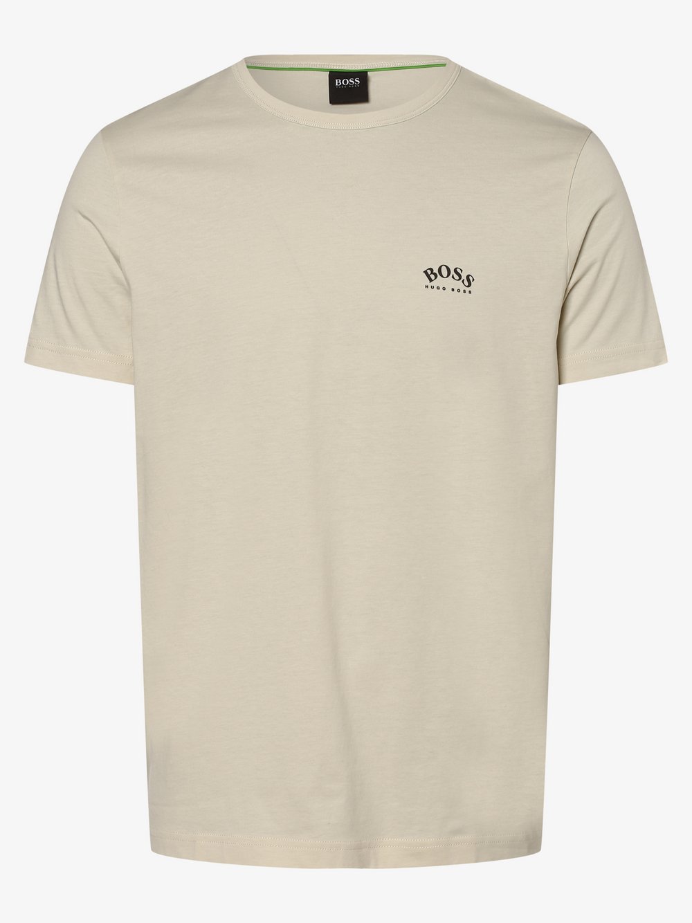 BOSS Athleisure - T-shirt męski – Tee Curved, beżowy