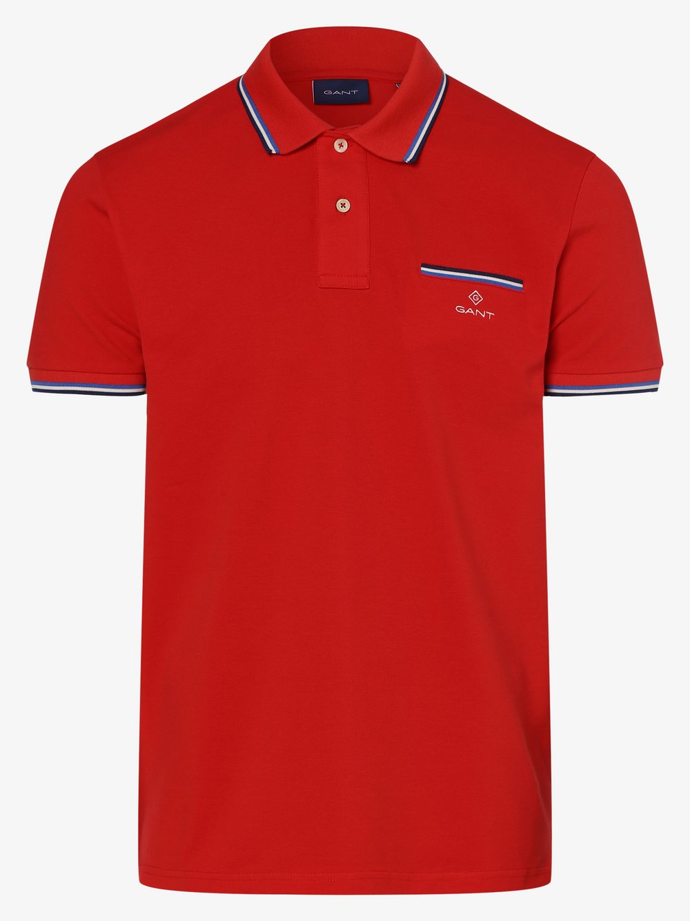 Gant - Męska koszulka polo, czerwony