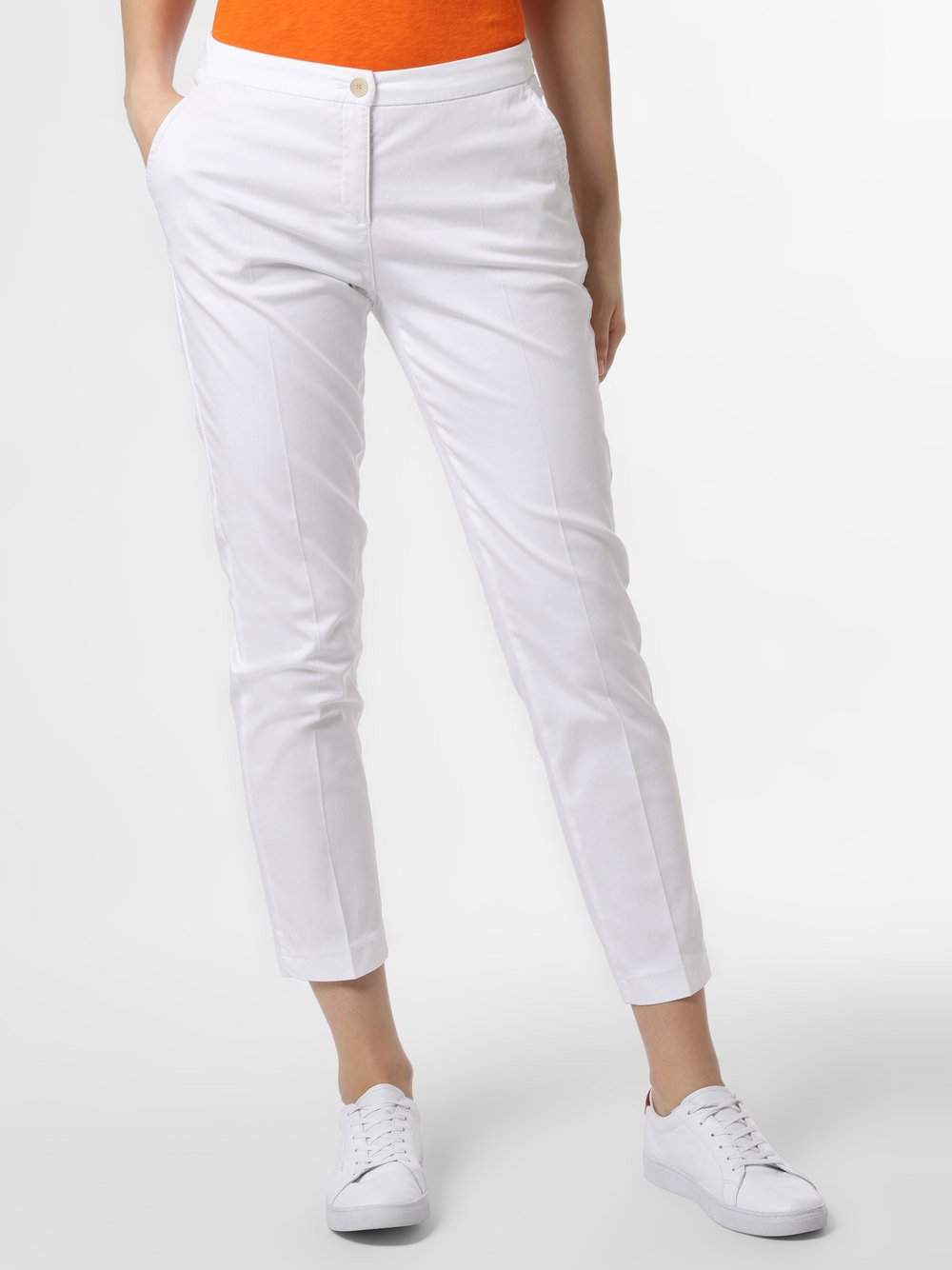 BRAX - Spodnie damskie – Maron, biały
