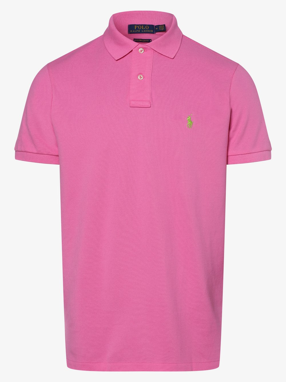 Polo Ralph Lauren - Męska koszulka polo – Custom Slim Fit, różowy
