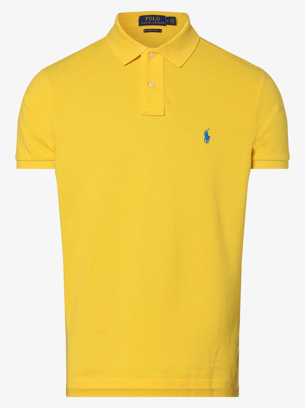 Polo Ralph Lauren - męska koszulka polo – custom slim fit, żółty