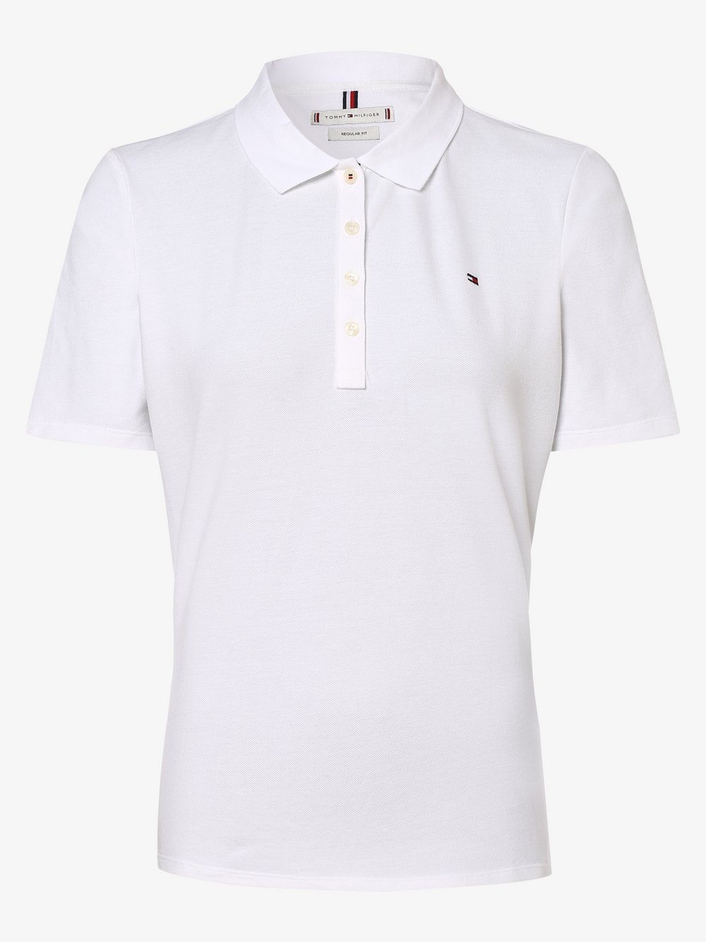 Tommy Hilfiger - Damska koszulka polo, biały