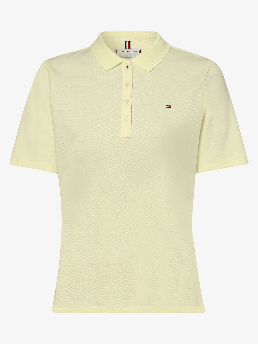 Tommy Hilfiger - Damska koszulka polo, żółty