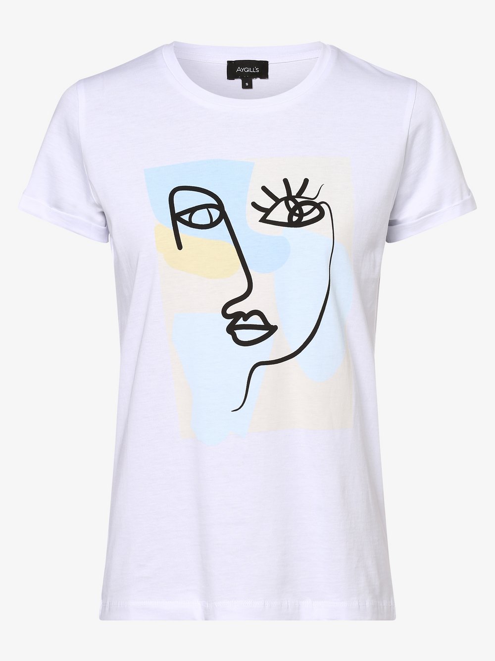Aygill's - T-shirt damski, biały Aygill's - T-shirt damski, biały