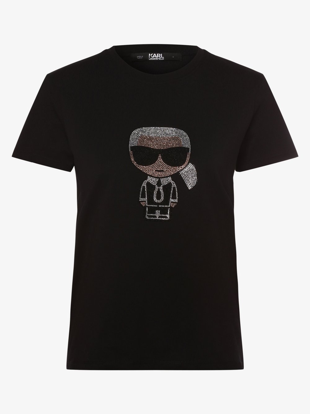 KARL LAGERFELD - T-shirt damski, czarny KARL LAGERFELD - T-shirt damski, czarny