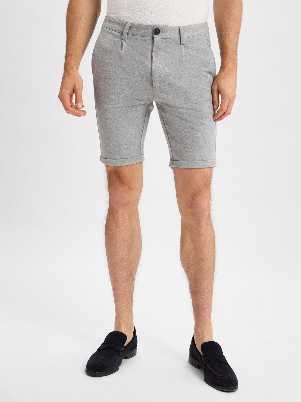 Lindbergh Shorts Herren grau meliert, S