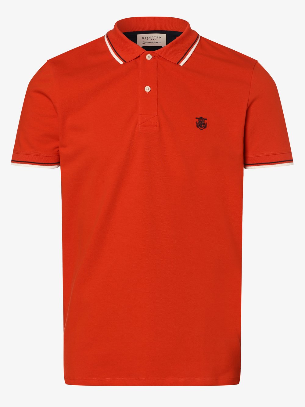 Selected - Męska koszulka polo – SLHNewseason, pomarańczowy