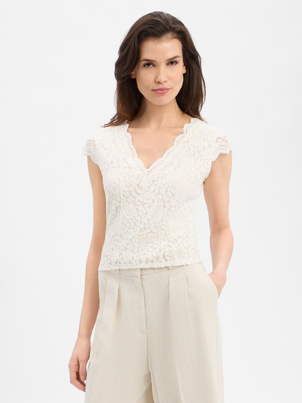 Marie Lund Top Damen weiß, 40