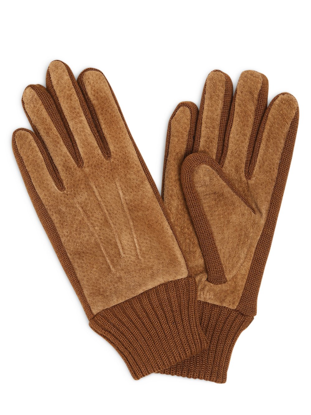 KESSLER - Skórzane rękawiczki damskie, brązowy