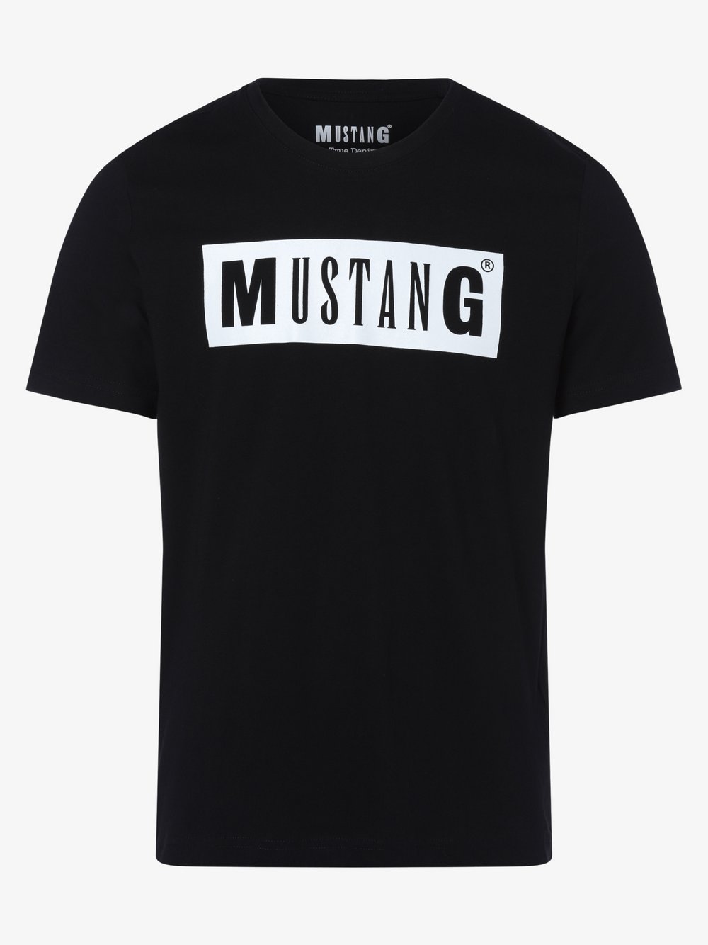 Mustang - T-shirt męski – Alex, czarny