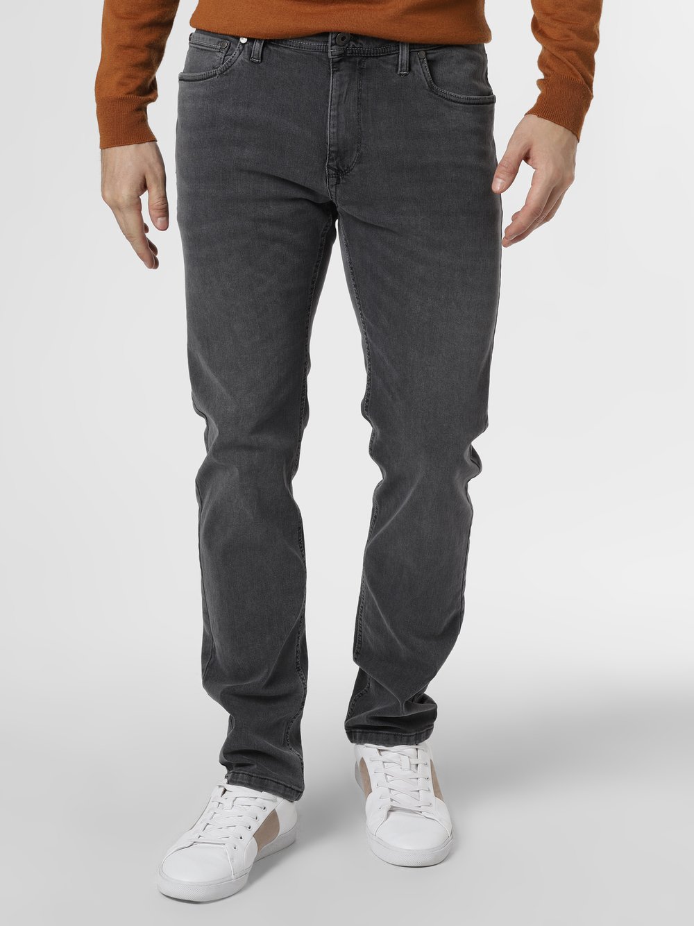 Finshley & Harding Jeans Herren Baumwolle grau, 33-30