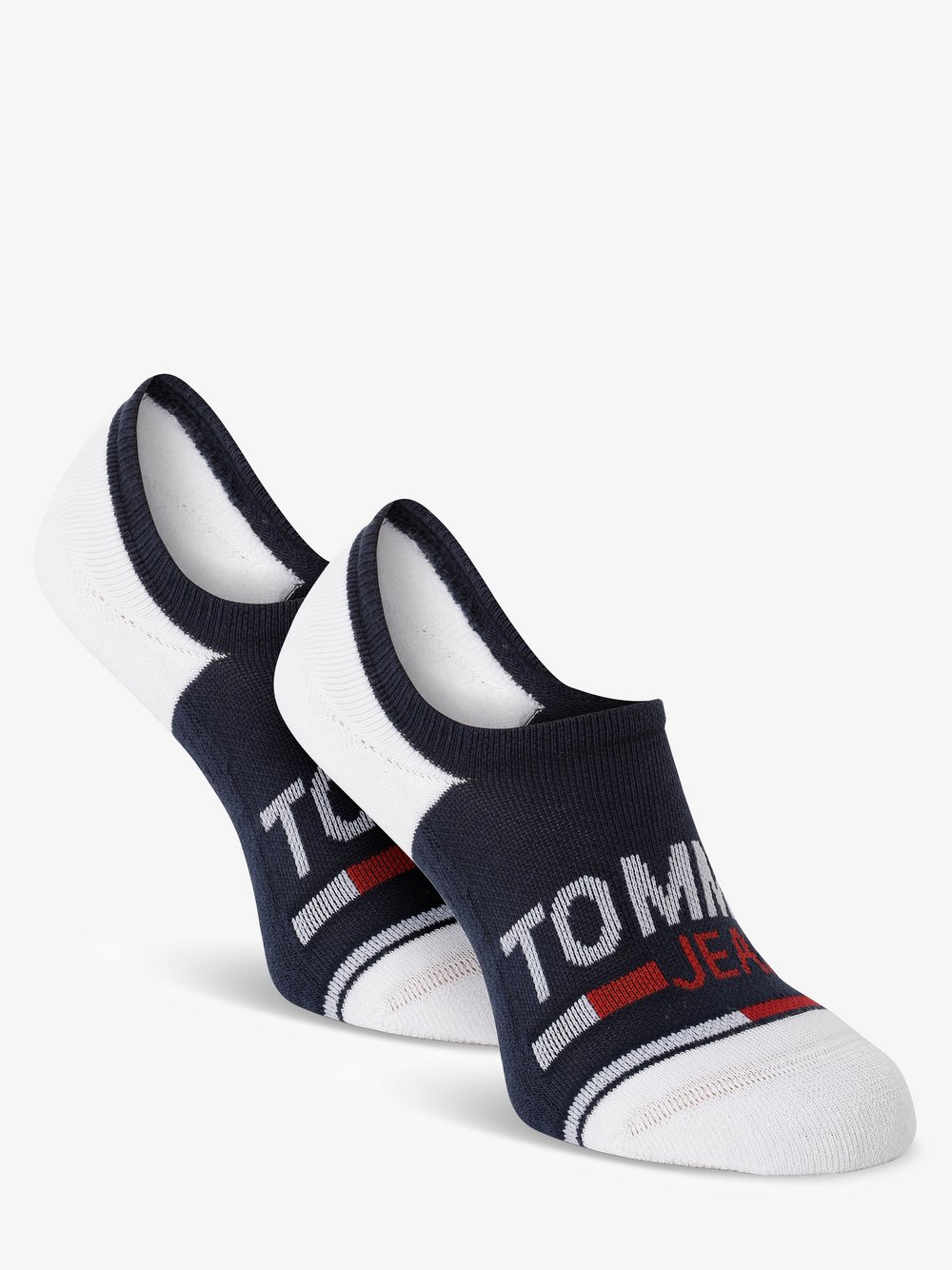 Tommy Jeans - Stopki damskie pakowane po 2 szt., niebieski