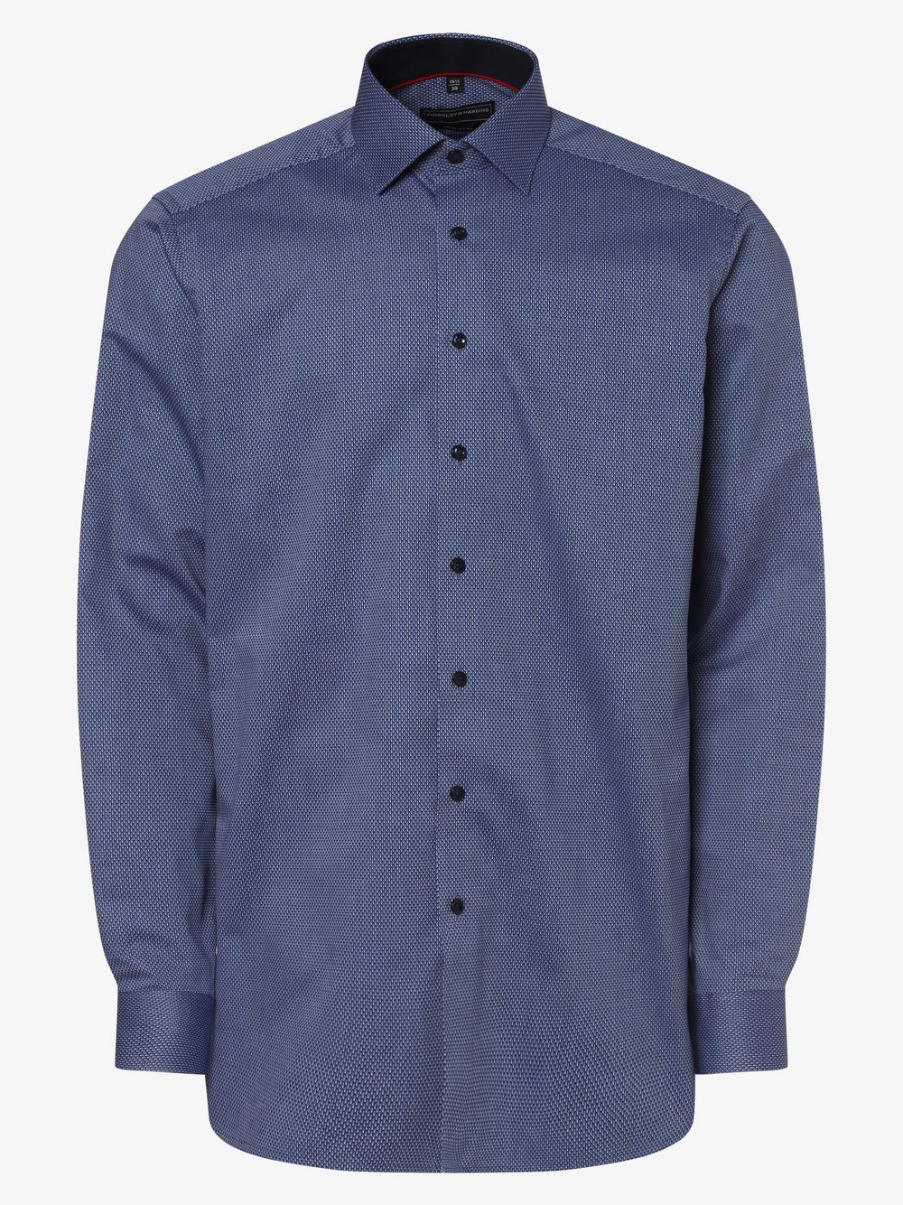 Finshley & Harding - Koszula męska łatwa w prasowaniu z bardzo długim rękawem, niebieski