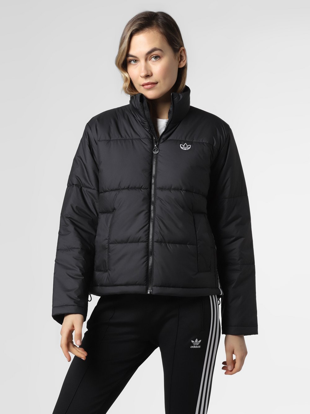 Adidas Originals - Damska kurtka pikowana, czarny