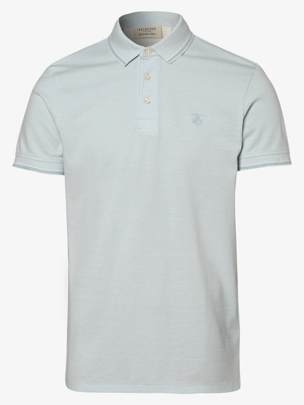 Selected - Męska koszulka polo – SLHTwist, niebieski