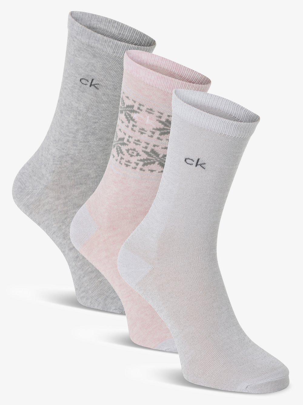 Calvin Klein - Skarpety damskie pakowane po 3 szt., różowy