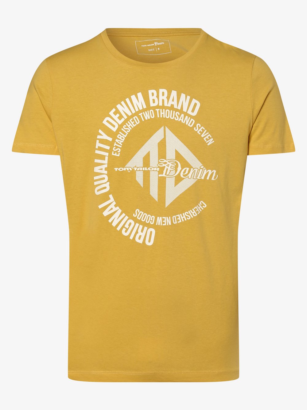 Tom Tailor Denim - T-shirt męski, żółty