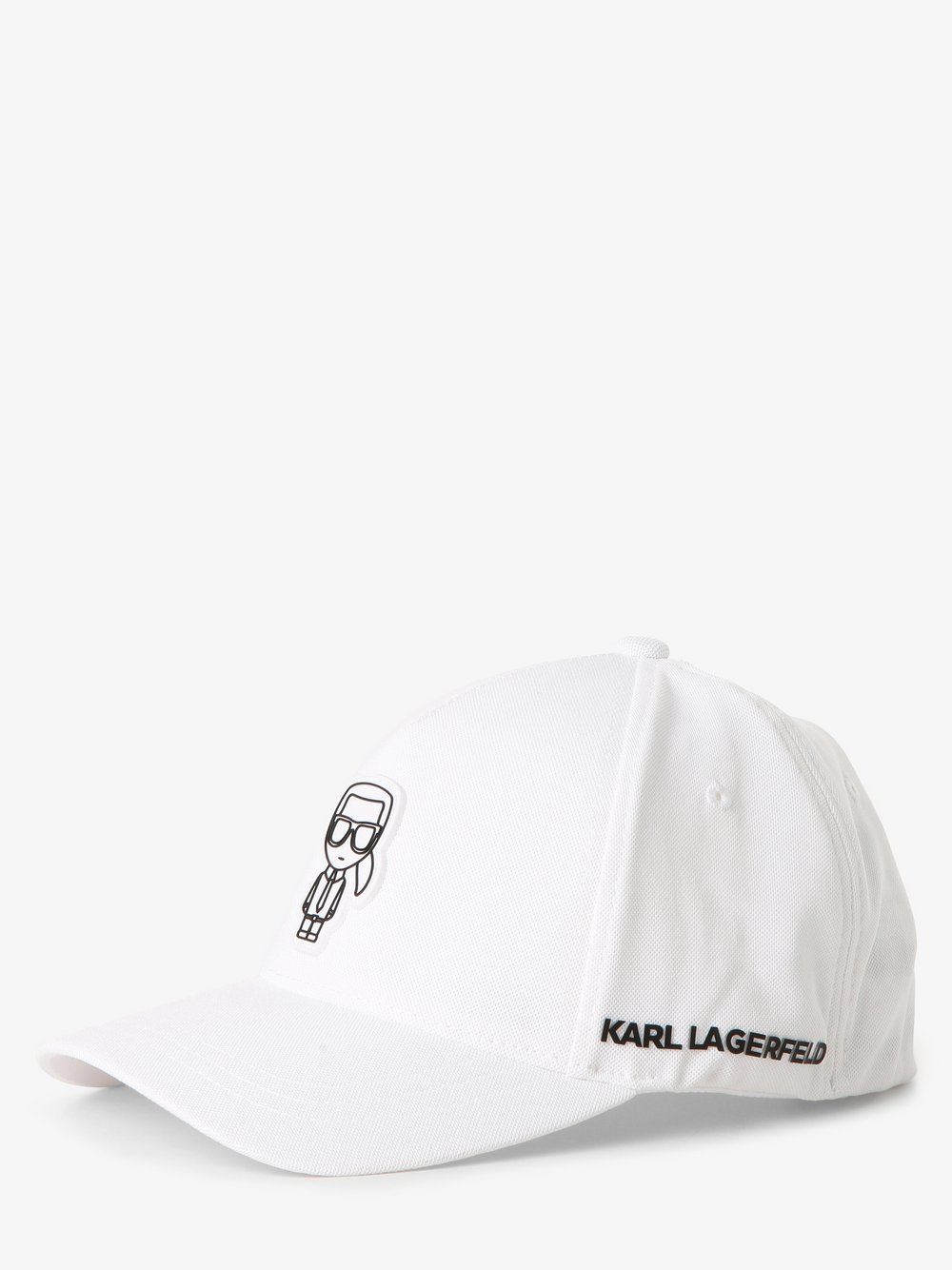 KARL LAGERFELD - Męska czapka z daszkiem, biały