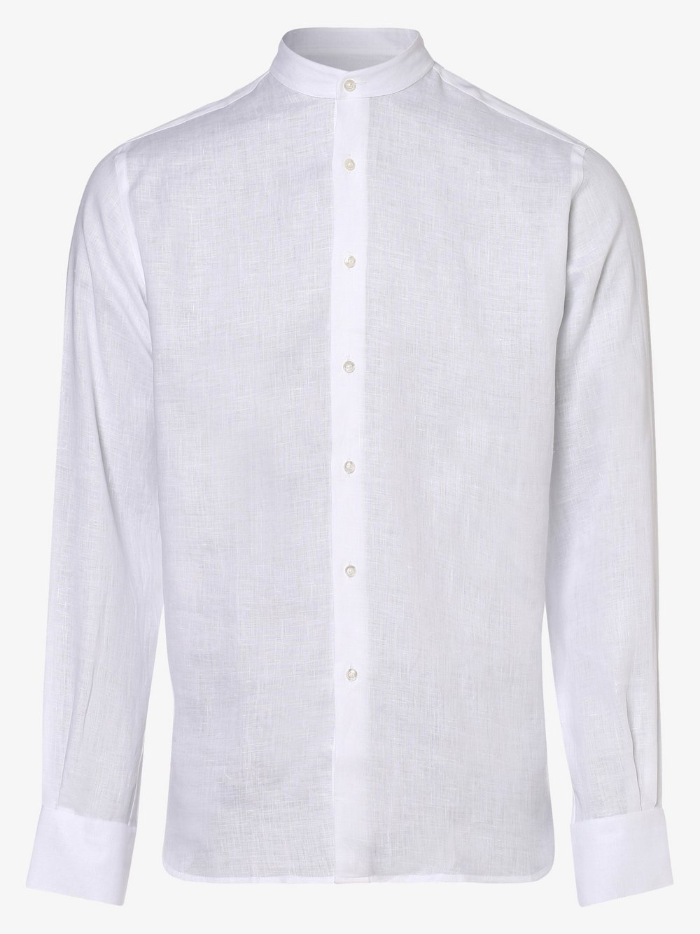 KARL LAGERFELD - Męska koszula lniana, biały