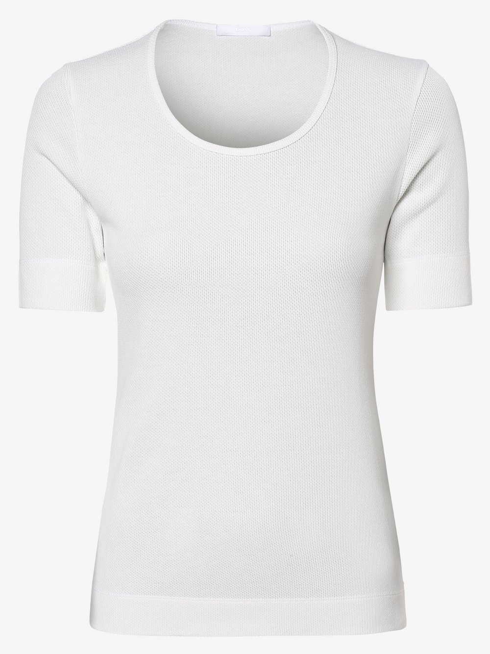 BOSS - T-shirt damski – Emam, beżowy