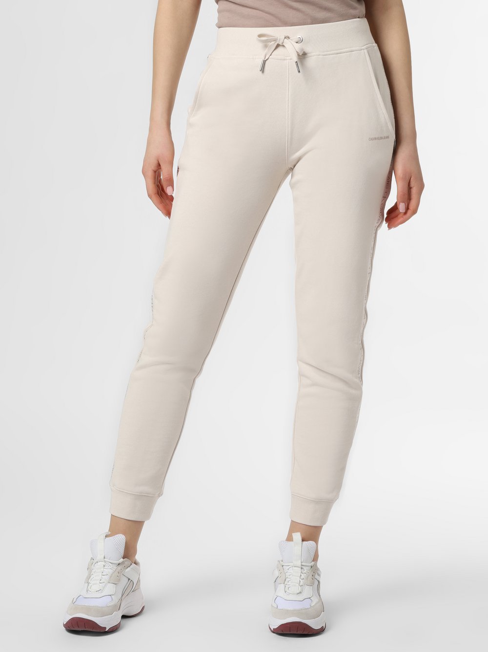 Calvin Klein Jeans - Spodnie dresowe, beżowy