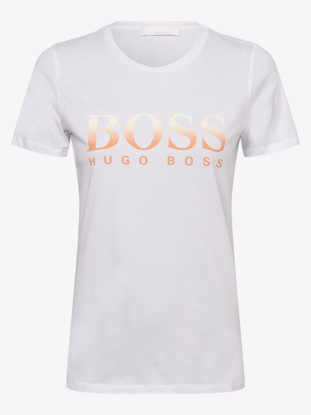 BOSS Casual - T-shirt damski – C_Etiboss, biały